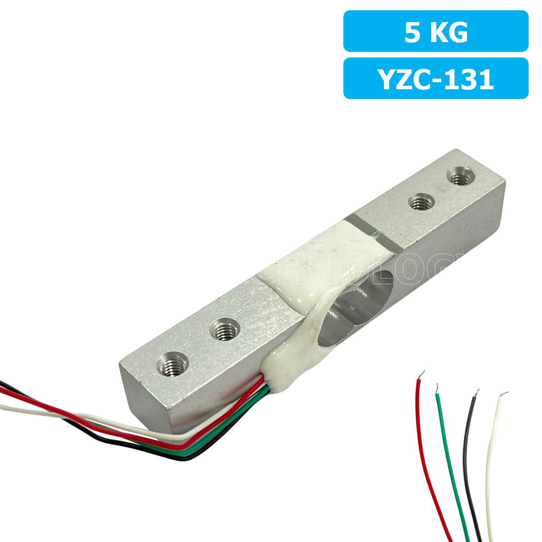 (1ชิ้น) AB094 เซนเซอร์ชั่งน้ำหนัก โหลดเซลล์ Weighing Load Cell Sensor 5Kg for Electronic Kitchen Scale YZC-131 With Wires Weight sensor