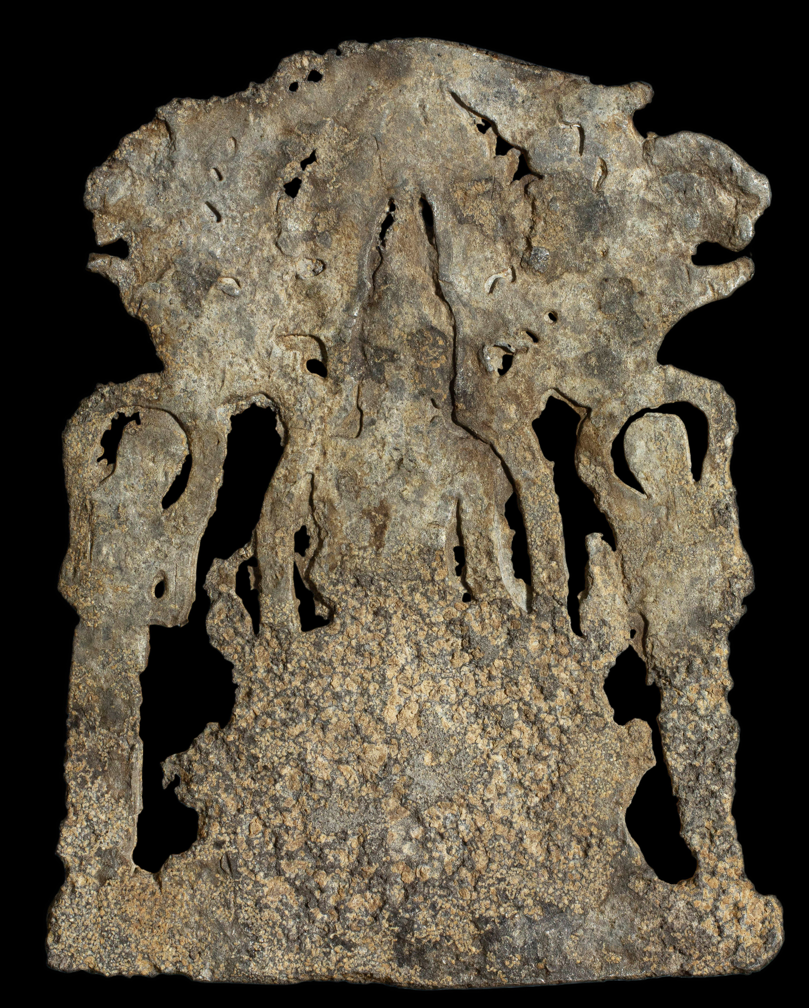 พระปรุหนัง พิมพ์บัวเบ็ด เนื้อชินเงิน จังหวัดอยุธยา