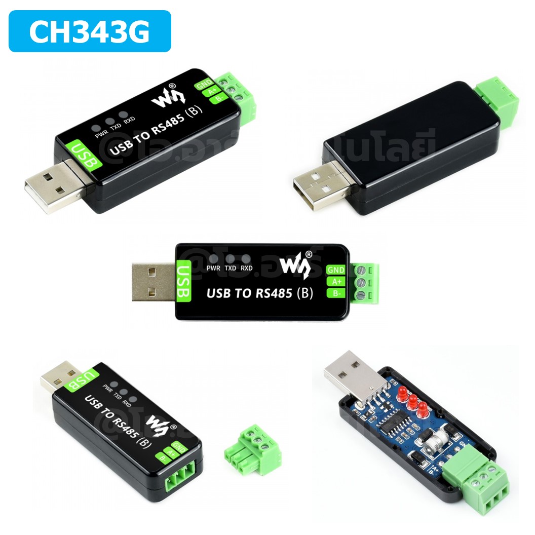 ZE005(B) WAVESHARE ตัวแปลงสัญญาณ USB TO RS485 CH343G Bidirectional Converter, Industrial Grade