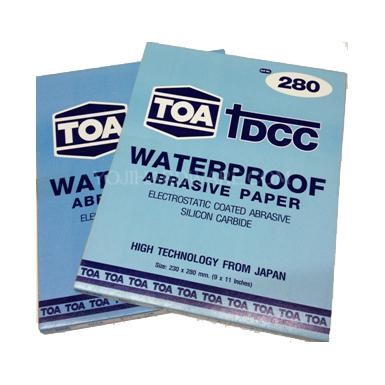 TOA กระดาษทรายน้ำ ครบทุกเบอร์ (แพคละ 60 แผ่น ราคารวมแวท) กระดาษทรายน้ำ ขัดสีรถยนต์ ขัดเหล็ก