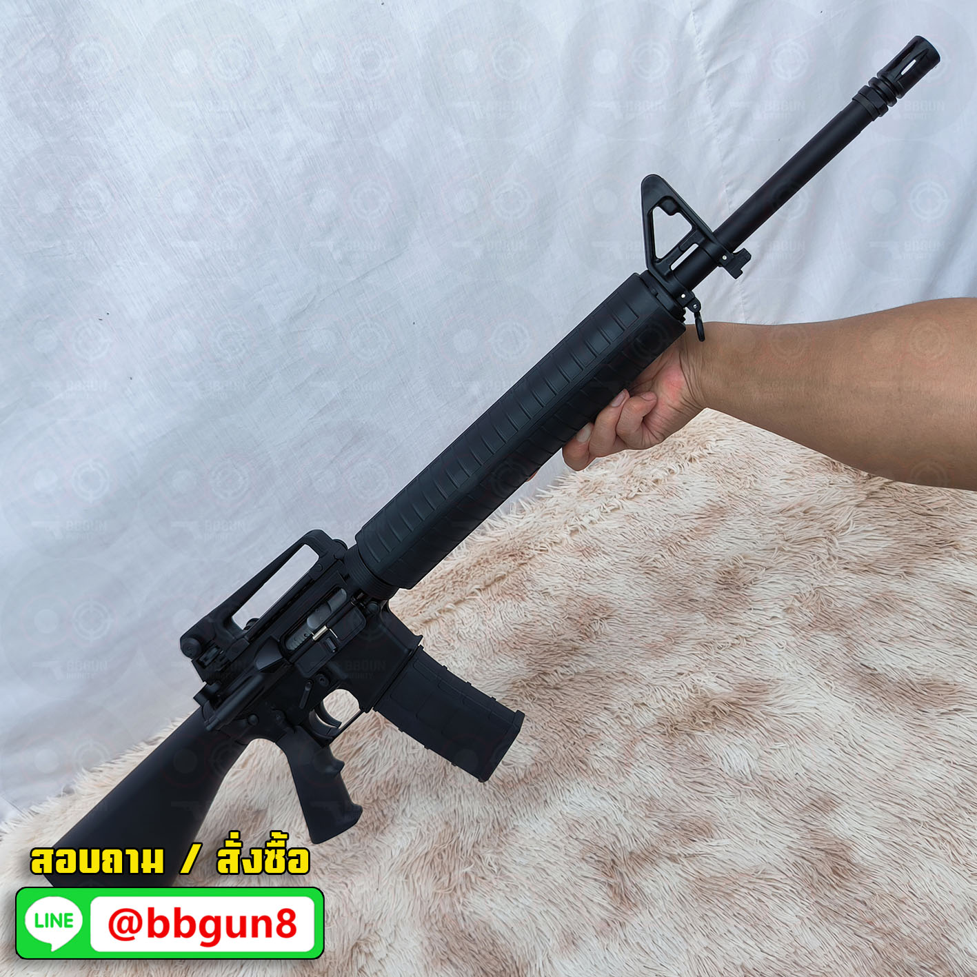 บีบีกันอัดแก็ส M16 A2 ระบบแก๊ส GBBR บอดี้โลหะ Golden Eagle MC 6610 M BB GUN