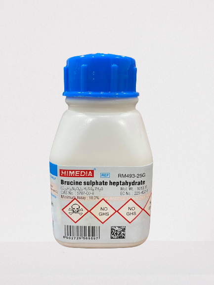 BRUCINE SULPHATE 7 hydrate AR/ACS Himedia 25 GM RM493
