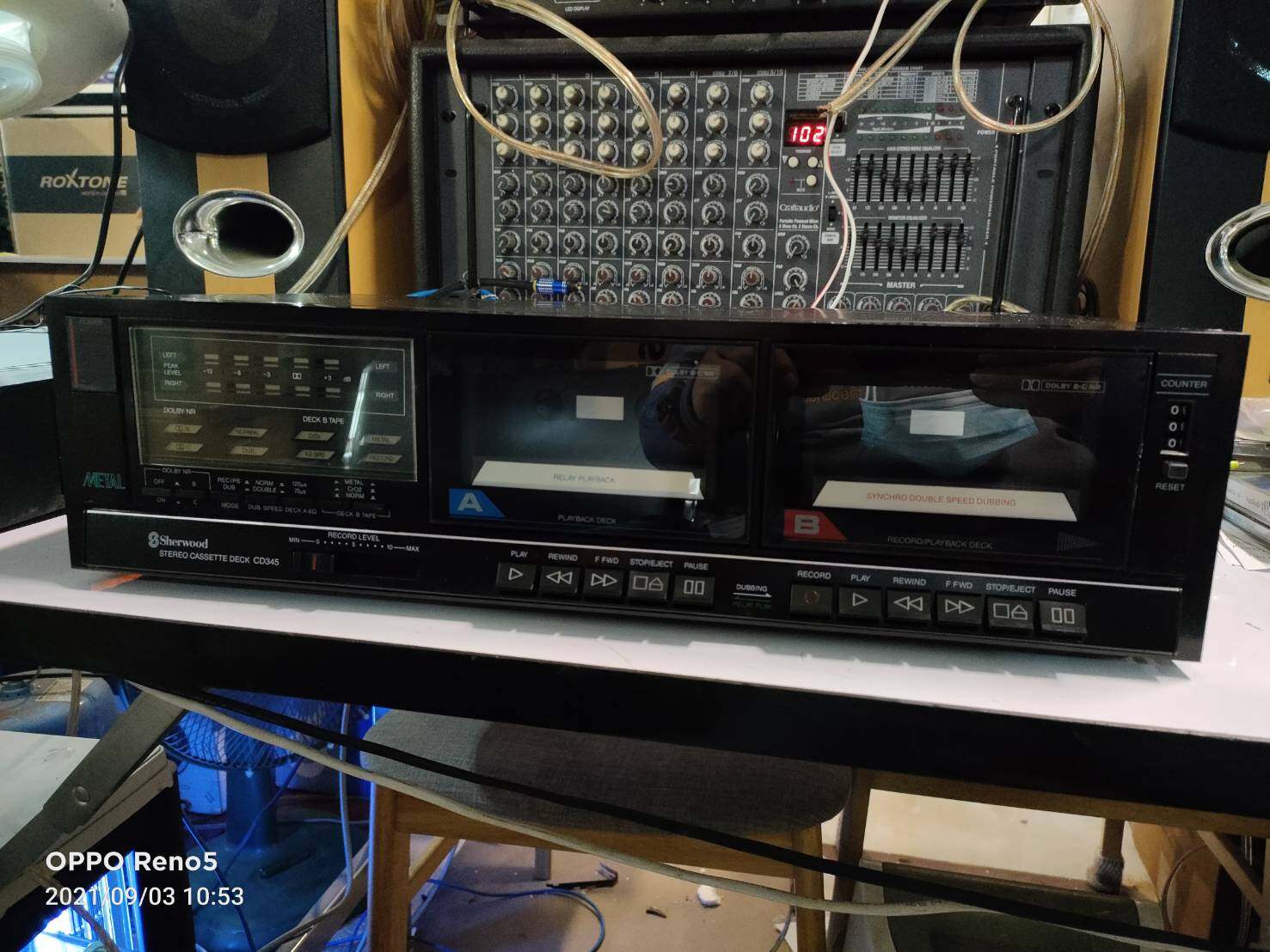 SHERWOOD CD345 STEREO CASSETTE DECK ตัวโชว์