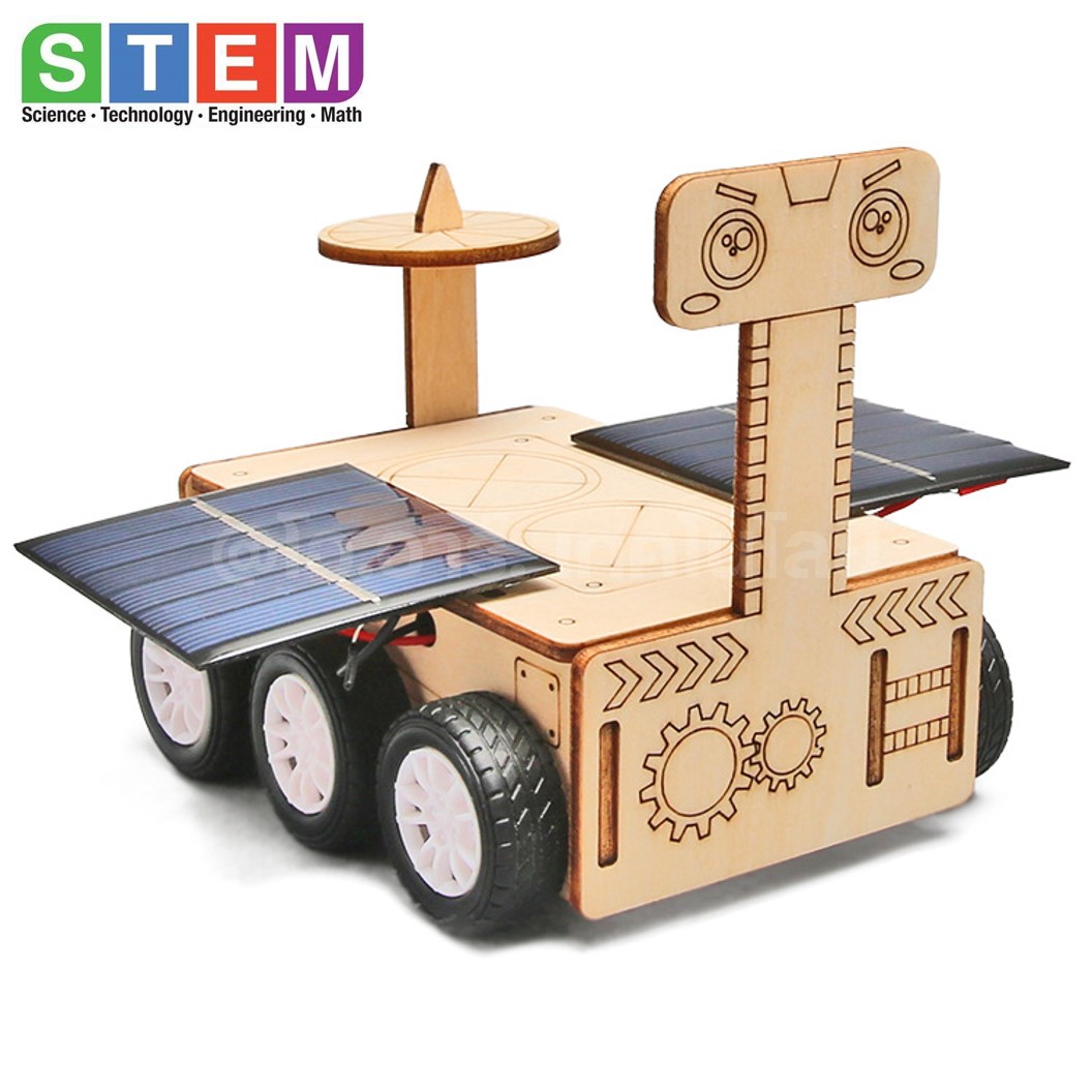 T-M189 ชุดประกอบไม้ รถสำรวจ พลังงานแสงอาทิตย์ Solar Mars Exploration Rover Wooden Kit STEM Education ของเล่นเสริมทักษะ เสริมพัฒนาการ ชุดเรียนรู้ ชุดทดลอง รถ โซล่าเซลล์