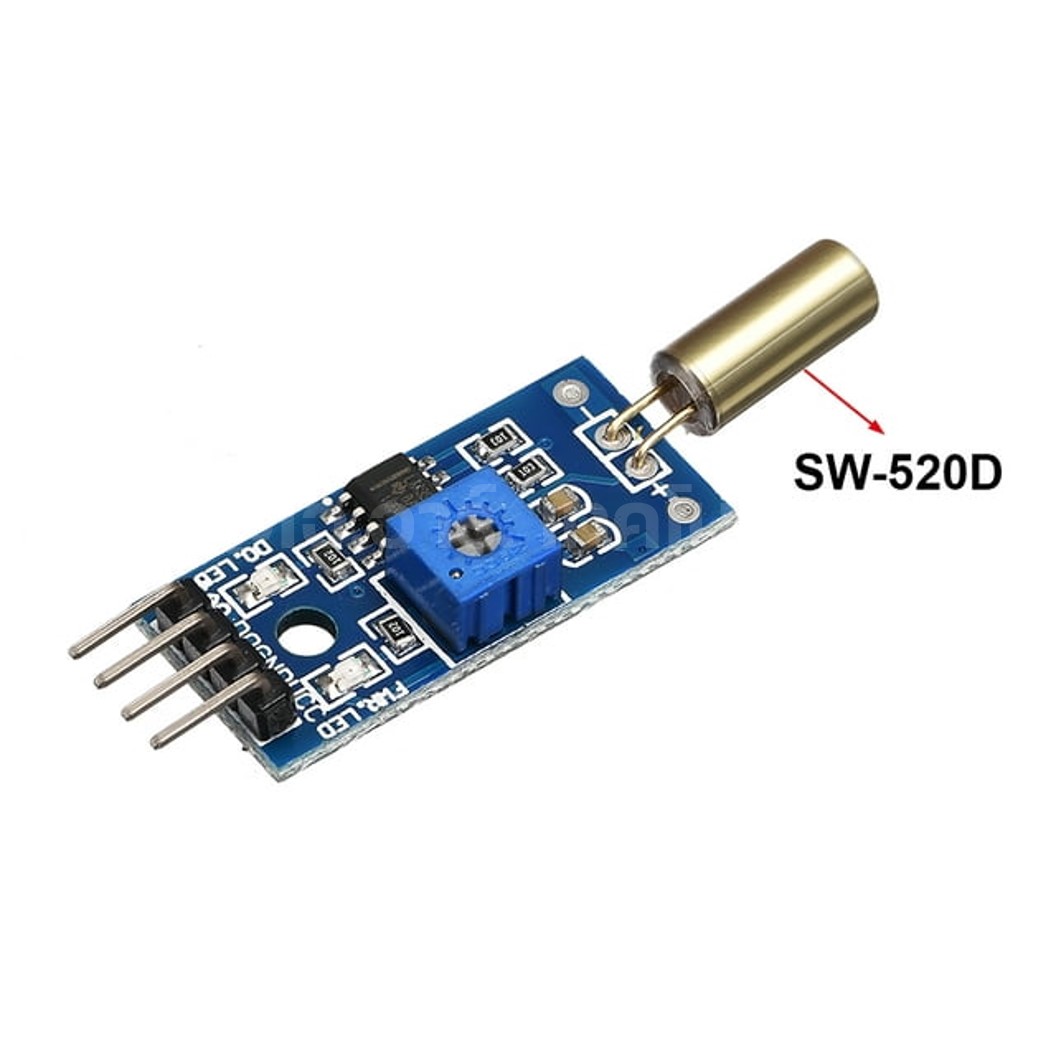 (1ชิ้น) AB137 โมดูลสวิตช์ตรวจจับการเอียง การสั่น SW520D Tilt Sensor Module