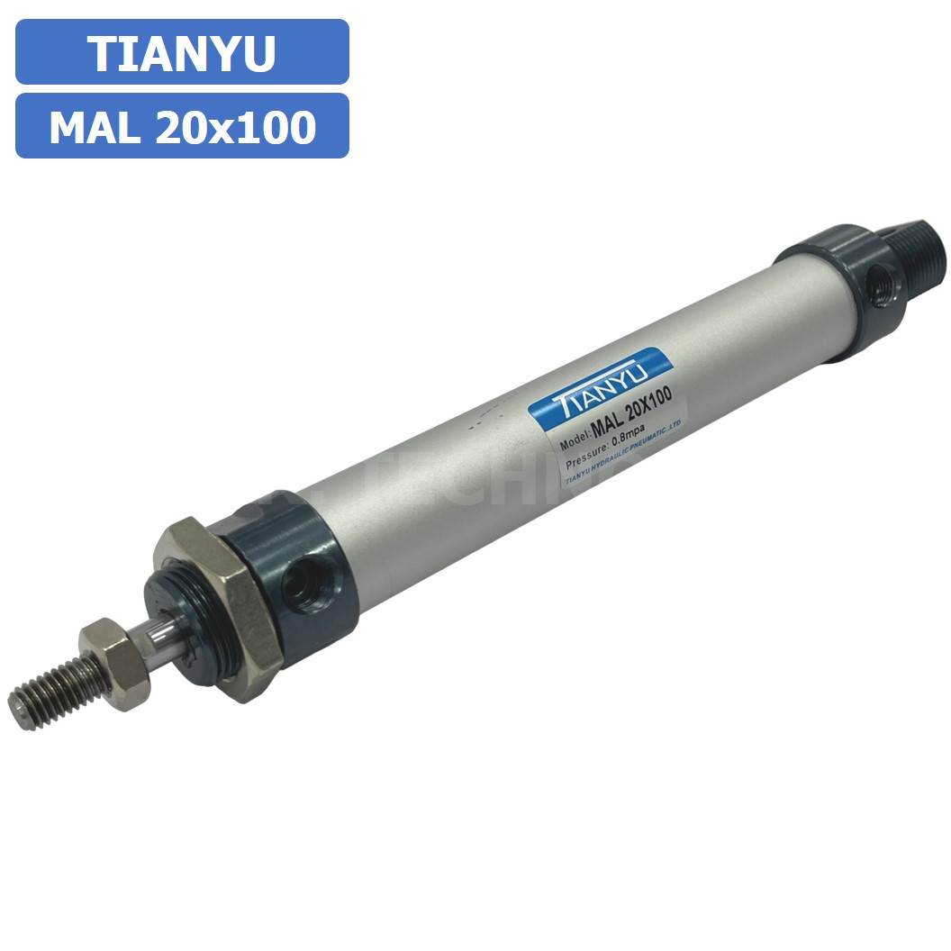 กระบอกลม ขนาดเล็ก รุ่น MAL 20x100 (Mini Air Cylinder Series) Pneumatic Cylinder กระบอกลมนิวเมติก