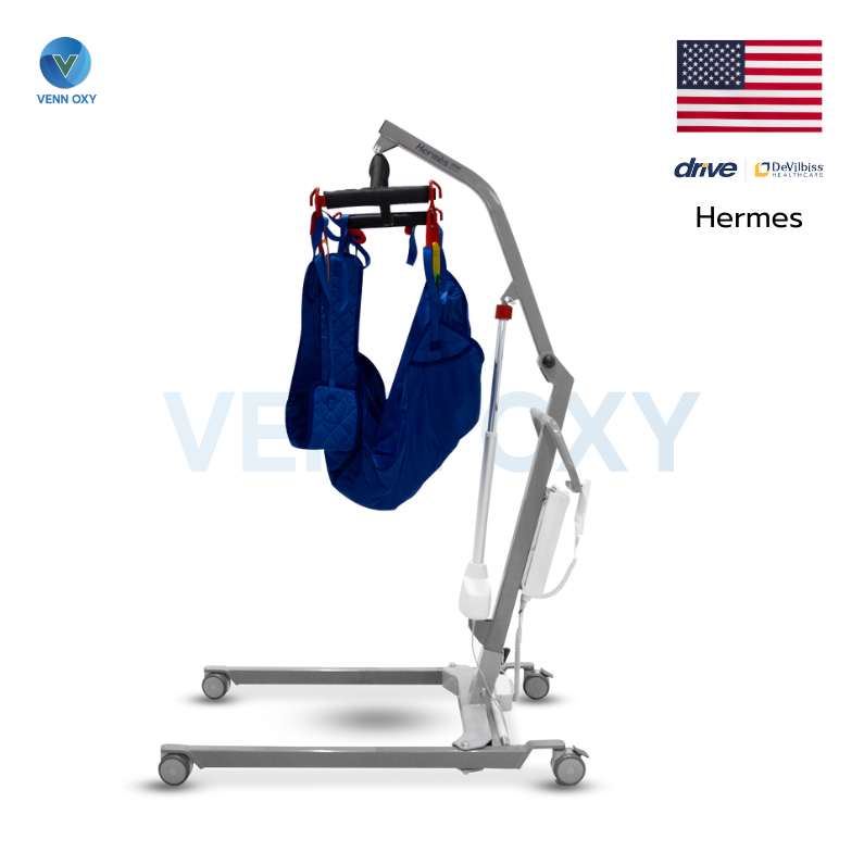 เครื่องยกตัวผู้ป่วยไฟฟ้า Patient Lift Hermes รับน้ำหนักได้ 250 กก. (รับประกัน 2 ปี) นำเข้าจาก USA