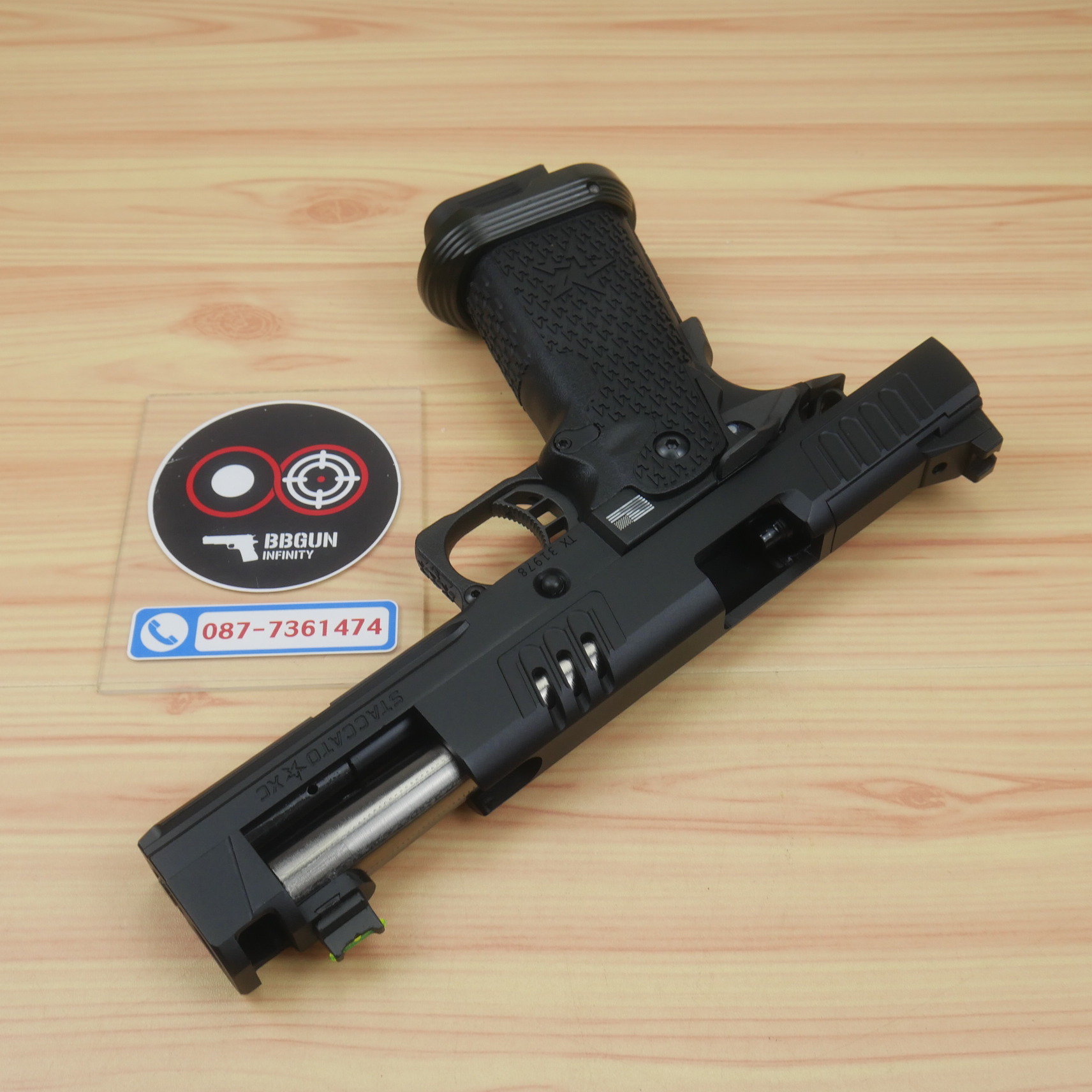 บีบีกันอัดแก๊ส ARMY R618 EMG Staccato XC 2011 VIP Grip BB GUN