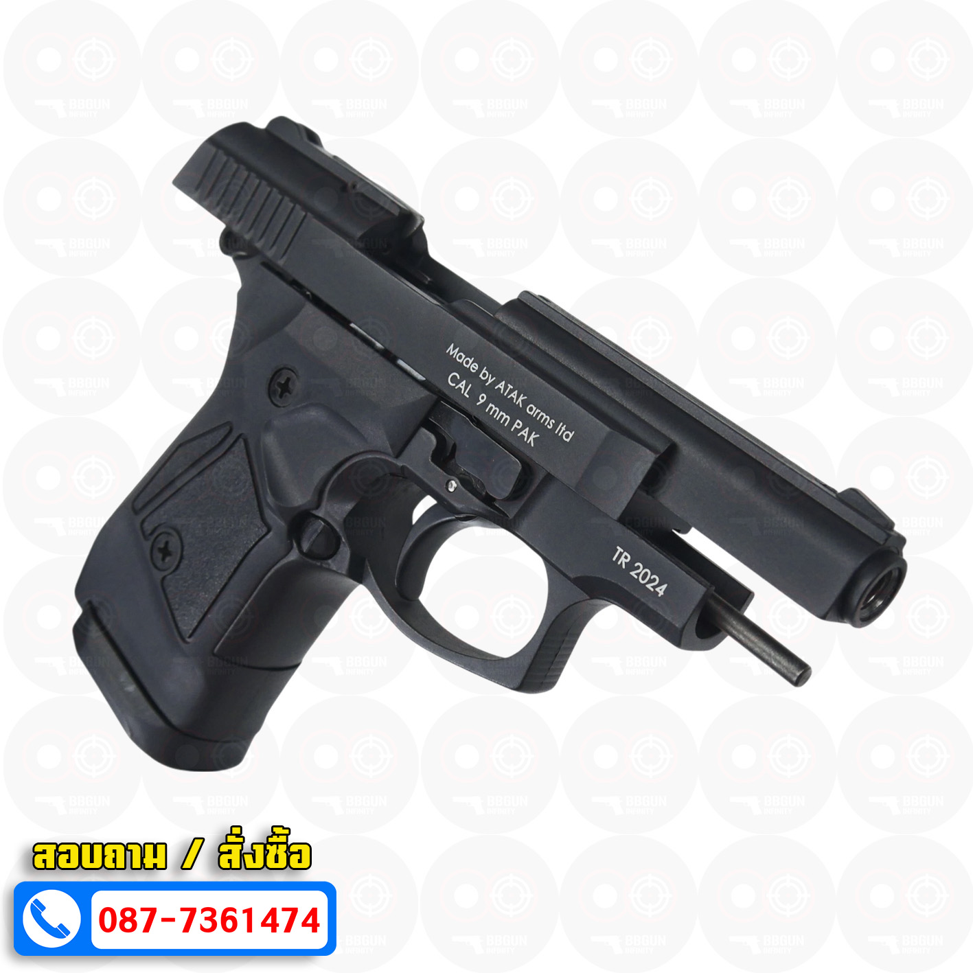 Blank GUN Zoraki mod 914-td auto สีดำ แบลงค์กัน Semi Auto & Full Auto (แถมกล่องปืน)