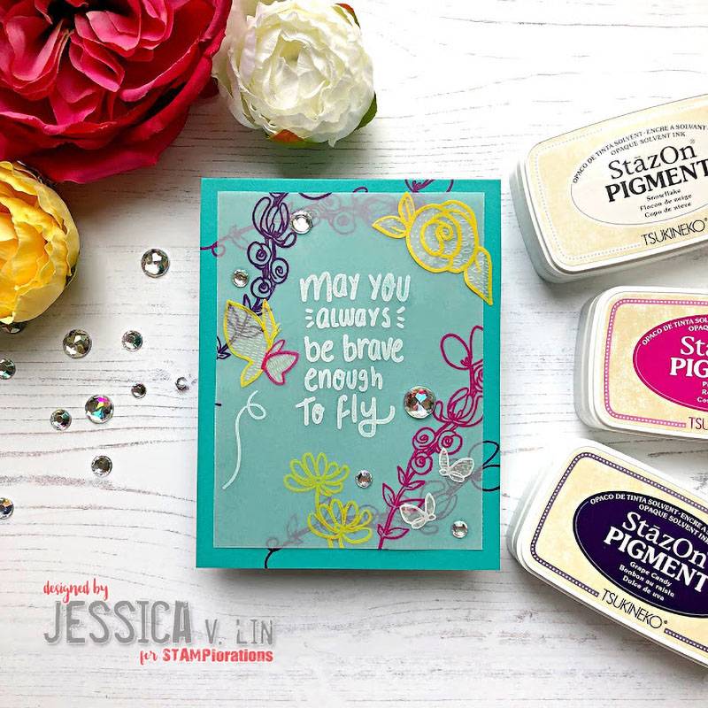 หมึกญี่ปุ่น StazOn Pigment ทึบแสง (หมึกอเนกประสงค์ ผ้า โลหะ พลาสติก ถุงแก้ว ไม้ หนัง กระดาษ) มีแบบตลับและแบบเติม 8 สี