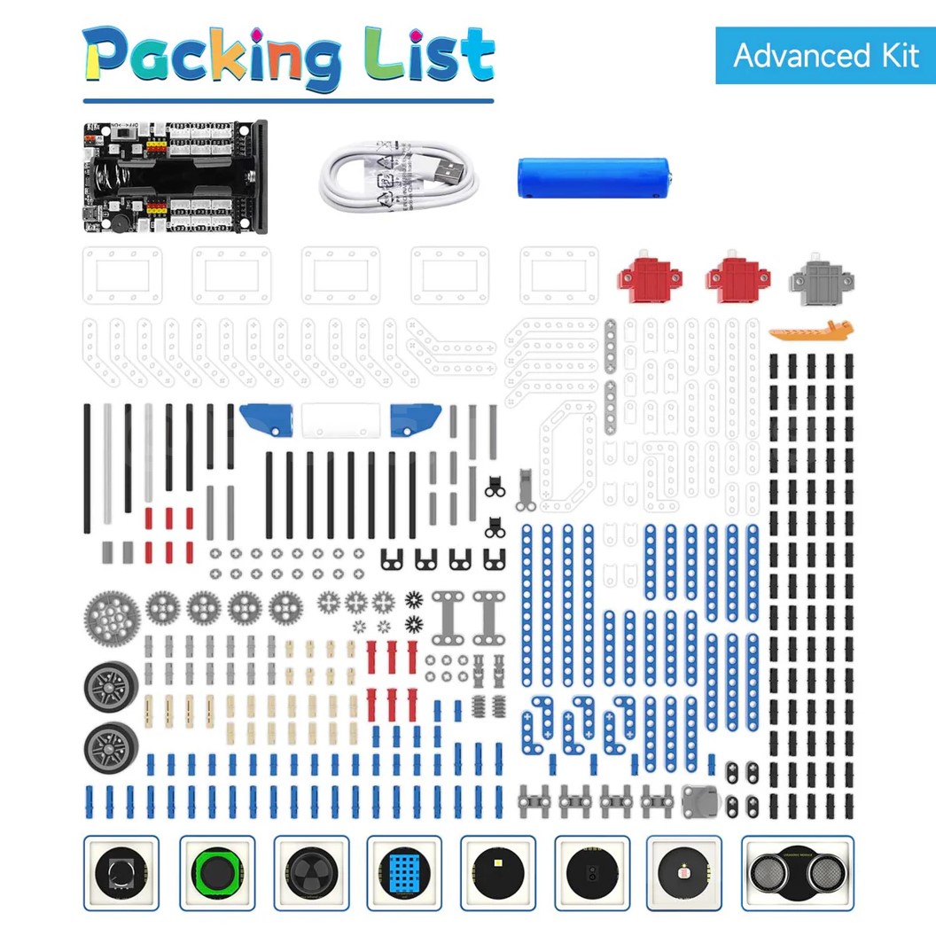 YB-200 Yahboom Building:bit Superkit for Micro:bit ชุดตัวต่อไมโครบิต without Microbit (**ไม่รวมบอร์ด**) ADVANCE EDITION **เพิ่มเซนเซอร์