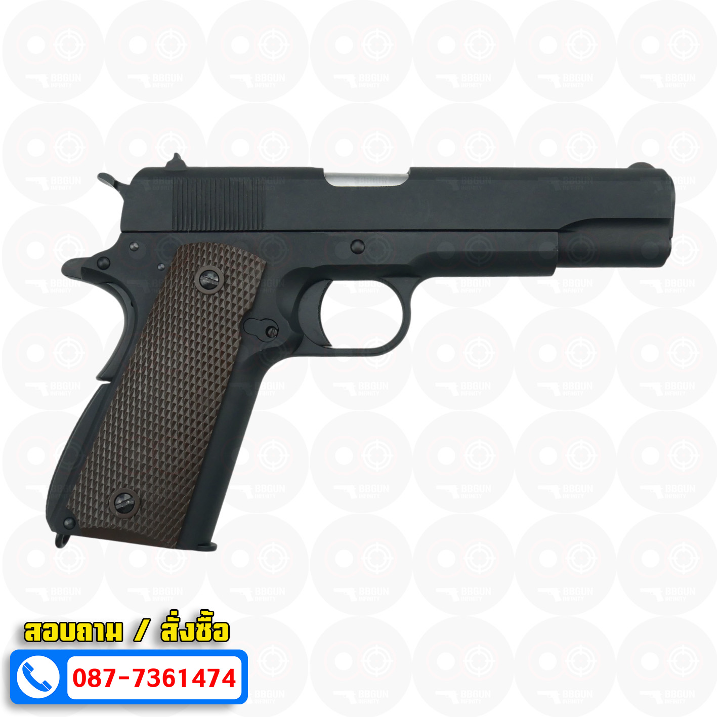 บีบีกันอัดแก๊ส WE M1911 A1 สีดำ BB GUN