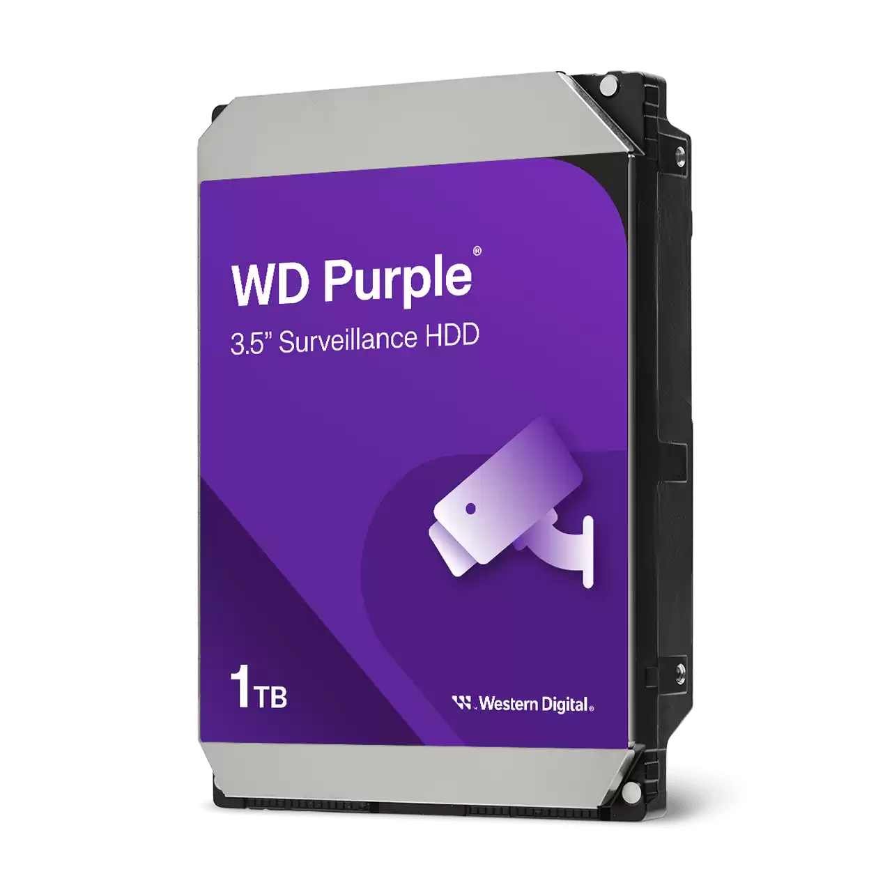 1 TB HDD CCTV WD PURPLE (5400RPM, 64MB, SATA-3, WD10PURZ) Swap ตัวใหม่ทันที (1Y)