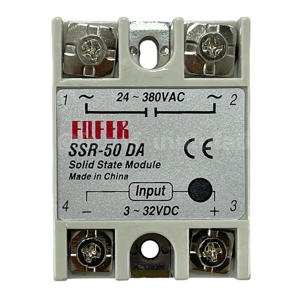SSR-50DA 50A โซลิดสเตทรีเลย์ Solid State Relay SSR-50 DA (Input 3-32VDC, Output 24-380VAC 50A) รีเลย์แบบไร้หน้าสัมผัส
