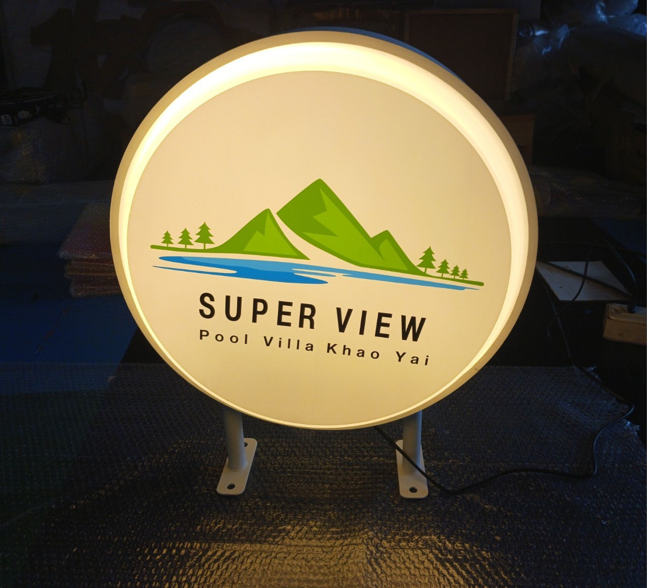 กล่องไฟวงกลม เเบบสำเร็จ '' SUPER VIEW ''