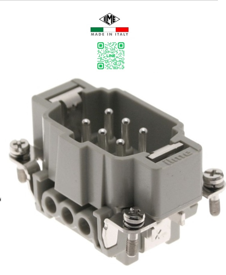 CNEM06T Male insert 6P+E 16A 500V "ILME"