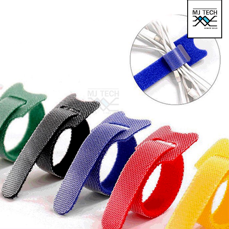 Magic Tape สายรัดอเนกประสงค์ เมจิคเทป เทปตีนตุ๊กแก สำหรับจัดระเบียบสายไฟ สายชาร์จ สายหูฟัง และสายอุปกรณ์
