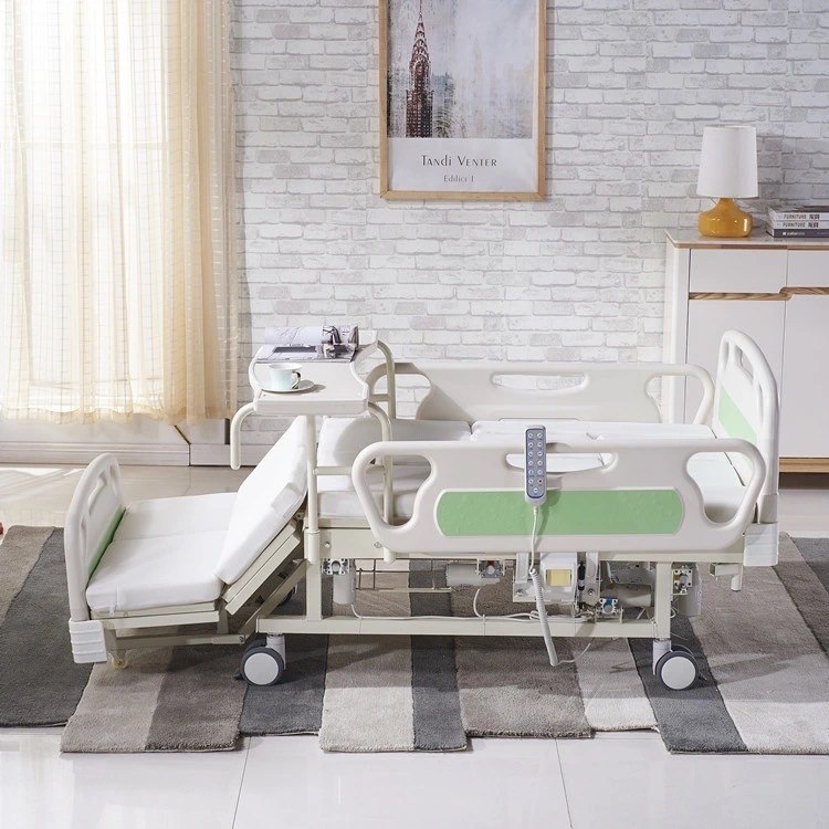 เตียงไฟฟ้า ปรับนั่ง พลิกตัวได้ นั่งถ่ายได้ ราวปีกนก ABS YX-DC01A (3-25)