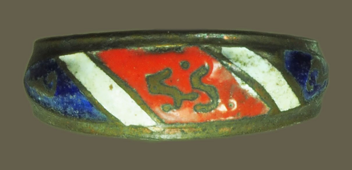 *38282 เเหวนลงยา หลวงพ่อจง วัดหน้าต่างนอก อยุธยา 50