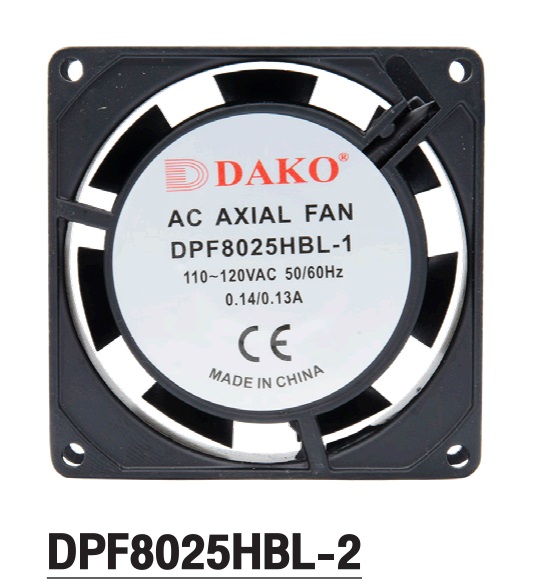 DPF15051-12H พัดลมระบายความร้อนใบพัดพลาสติก ขนาด 12V Size 6" "DAKO"