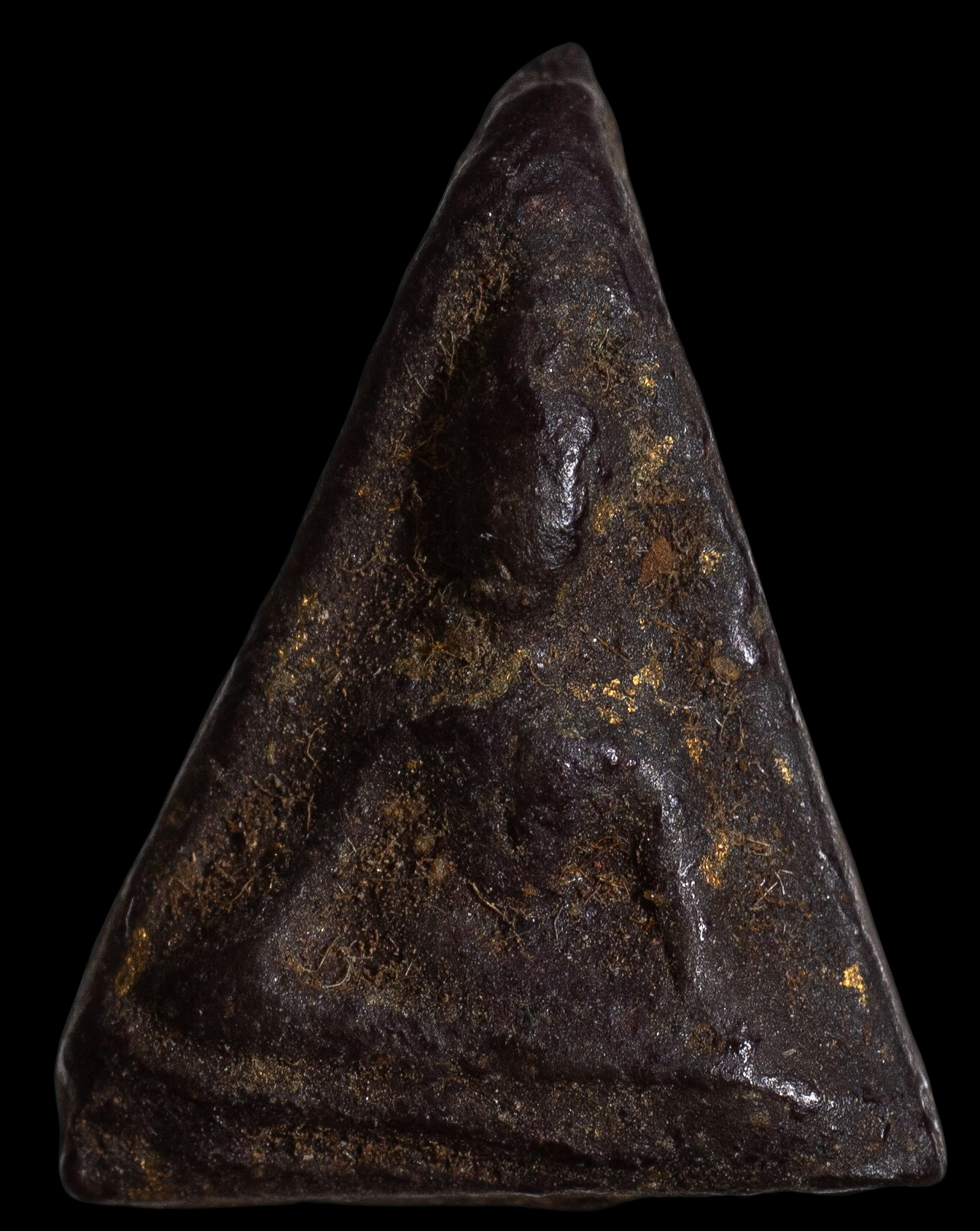 นางพญา พิมพ์จิ๋ว วัดประสาท ปี 2506 เนื้อผงใบลานปิดทอง