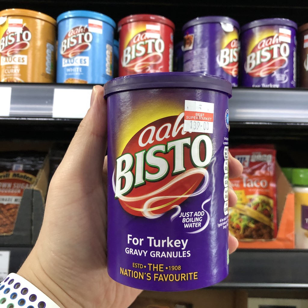 บิสโต ซอสผงปรุงรสน้ำเกรวี่ ไก่งวง Bisto For Turkey Gravy Granules 170 g.