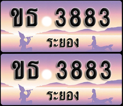 ทะเบียนรถ 3883 – ขธ 3883 ระยอง (1)