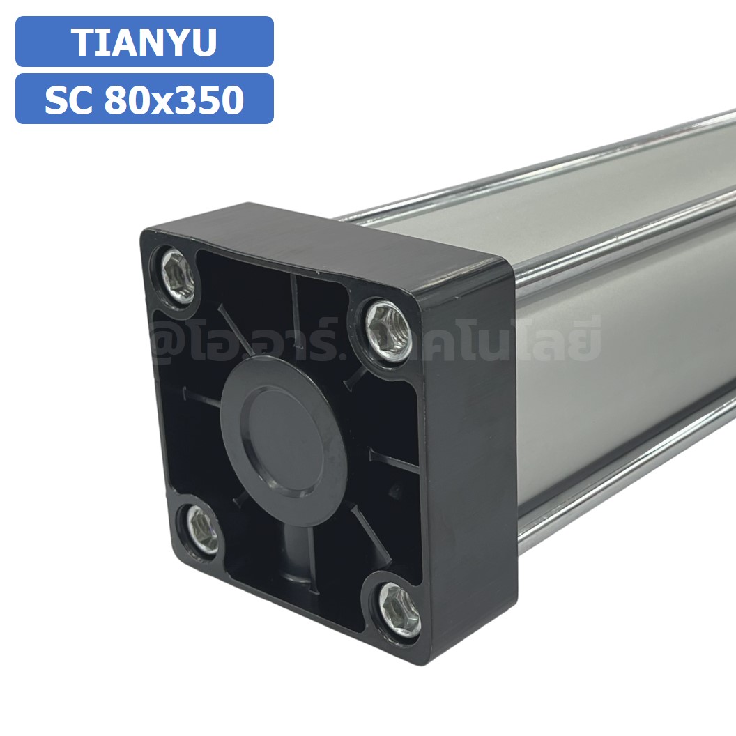 SC 80x350 กระบอกลม รุ่นมาตรฐาน กระบอกลม 4 เสา Standard Cylinder Air Pneumatic แบบสี่เสา SC80x350