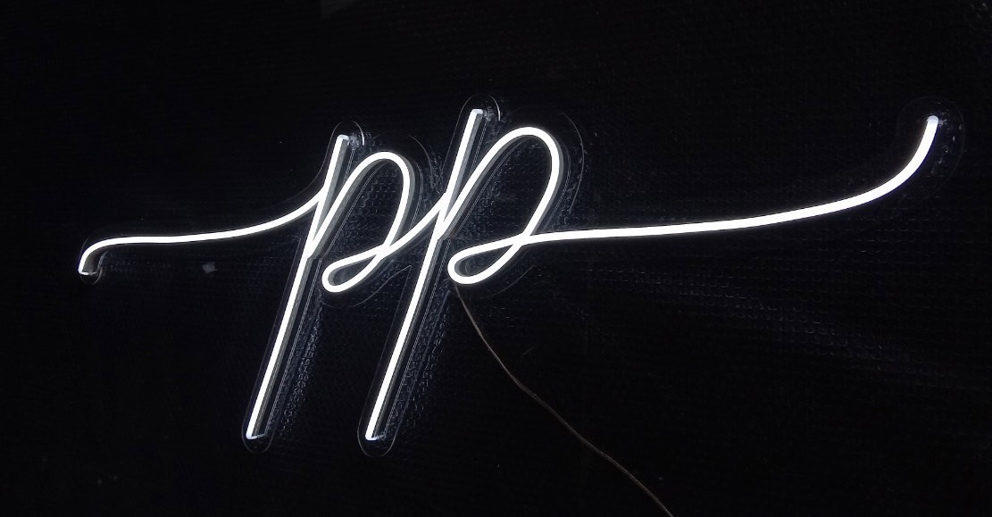 ป้ายไฟนีออนดัดled flex ขนาด 120 x 40 cm