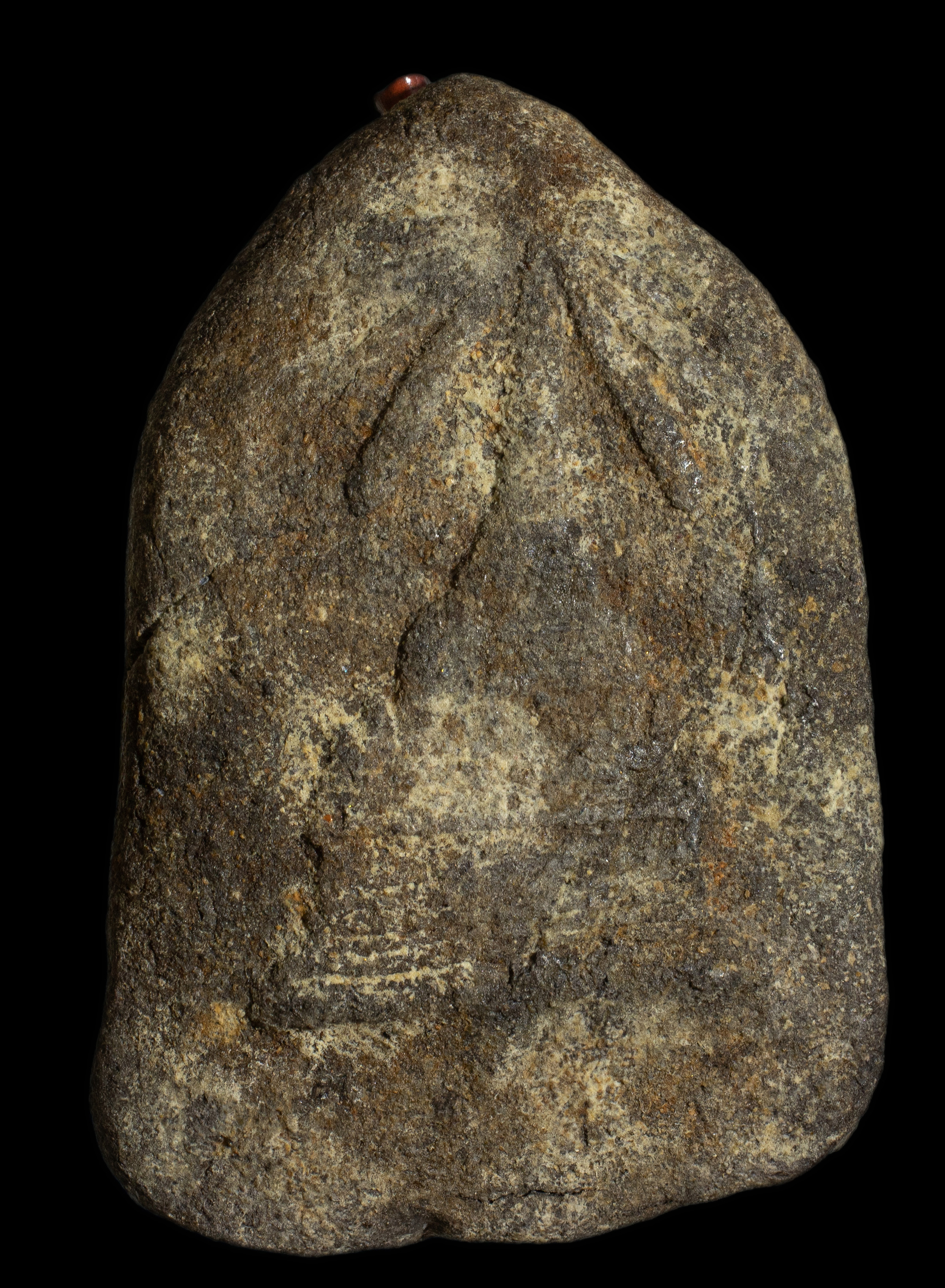 หลวงปู่ทวดเนื้อว่านหลังเจดีย์ รุ่นแจกกรรมการ ฝังตะกรุด 9 ดอก อาจารย์นองวัดทรายขาว ปลุกเสกพิธีใหญ่ ปี 2535