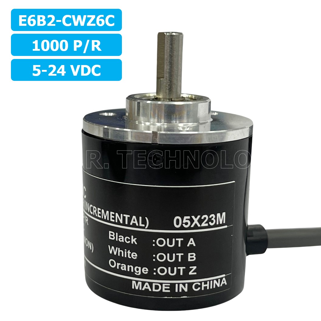 (1ชิ้น) E6B2-CWZ6C 1000P/R 5-24VDC โรตารี่เอ็นโค้ดเดอร์ ROTARY ENCODER (INCREMENTAL)