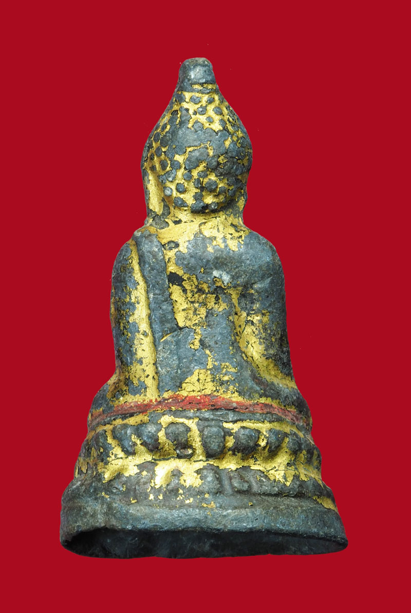 *31531 พระรัตนะ เนื้อชินตะกั่วลงรักปิดทอง เก่า 13