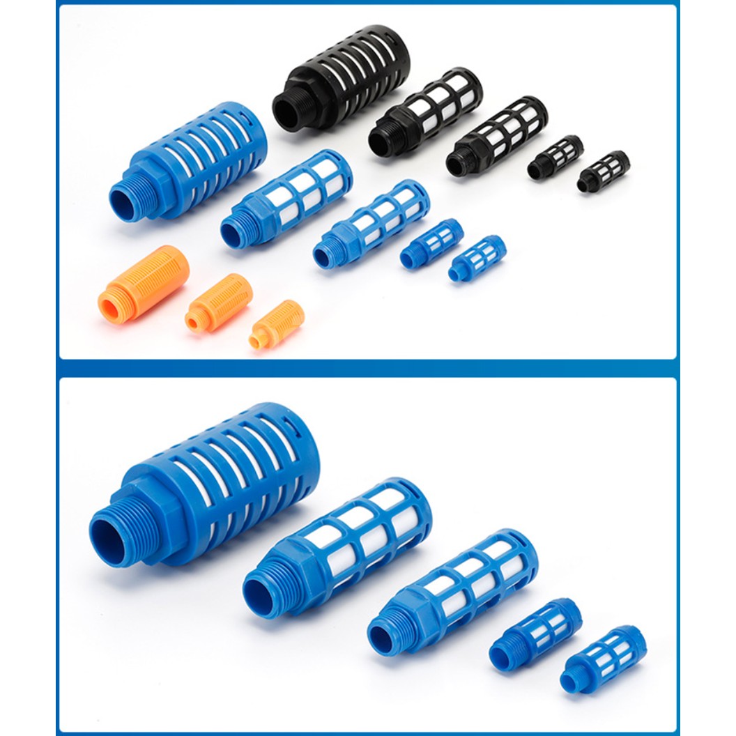 PSL ตัวเก็บเสียง พลาสติก 1หุน-8หุน Plastic Silencer PSL 1/8”-1” ตัวลดเสียงลม ข้อต่อเก็บเสียง ข้อต่อลม G1/8 G1/4 G3/8 G1/2 G1