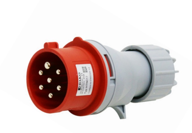 HTN017 ปลั๊กตัวผู้ 7 ขา 6P+E (7Pole) 16A 400V 6H "DAKO PLUG"