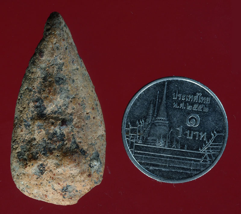 *28512 พระกำแพง เม็ดมะเคล็ด เนื้อดิน เก่า สภาพใช้ 13