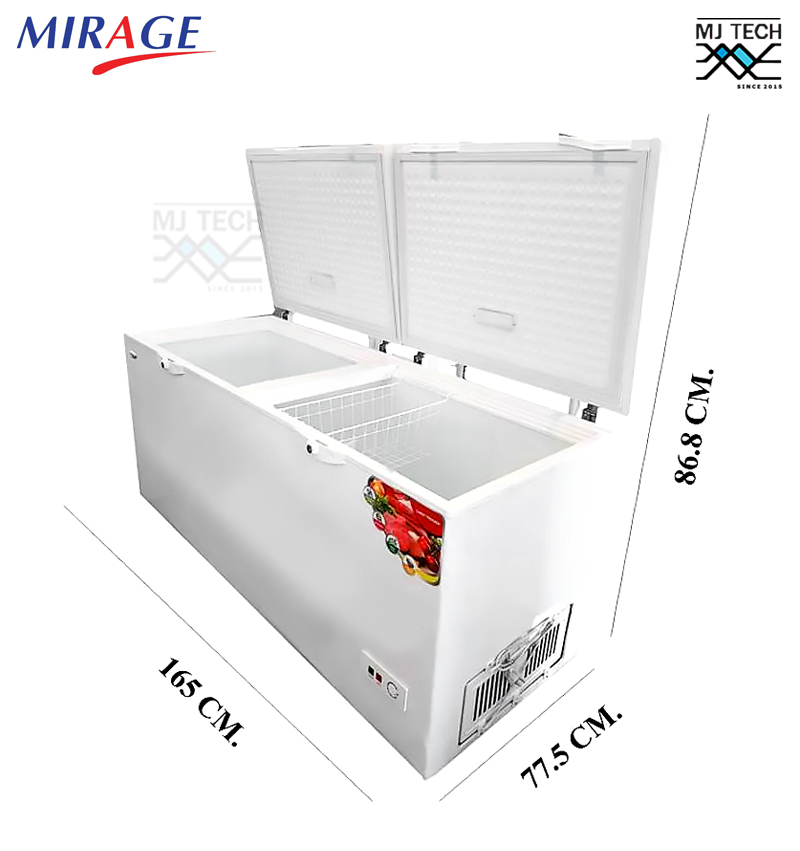 MIRAGE ตู้แช่แข็ง ตู้แช่ 2 ฝา Chest Freezer ขนาด 18.7 คิว ความจุ 525 ลิตร รุ่น FZ-529
