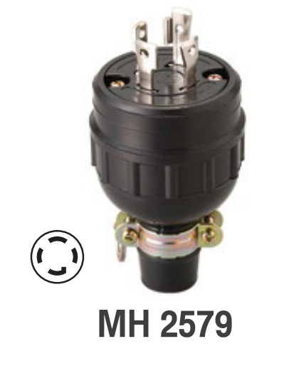 MH2579 NEMA L15-30 3P+E 30A 250V Meikosha