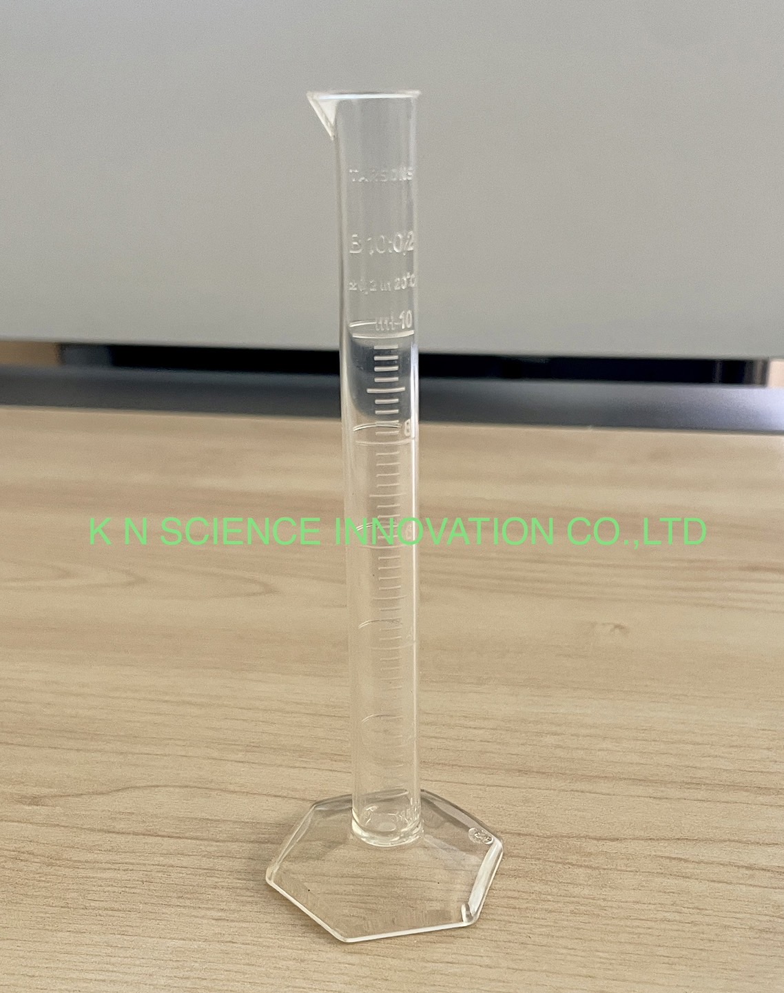 Measuring Cylinder ,Tarsons กระบอกตวงพลาสติกฐานหกเหลี่ยม พลาสติกเนื้อ PMPสีใส T3460