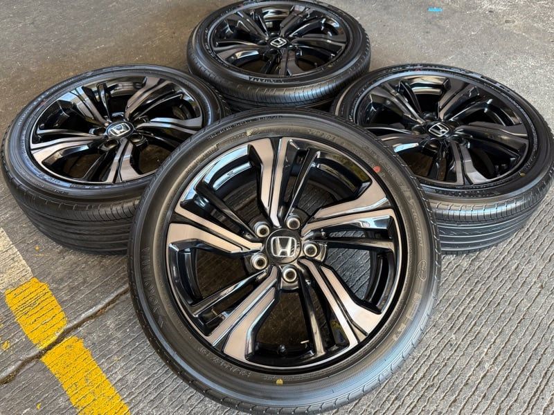 ล้อ Honda Civic Fk rs mc ขอบ 17 Top (สีชารมดำ) พร้อมยาง Yokohama Advan DB Decibel 🛞 215/50/17ปี24 (1 ชุด 4 วง)