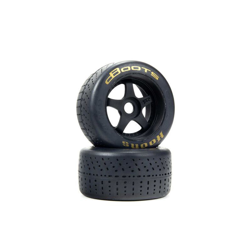 ARA550085 dBoots Hoons 53/107 2.9 Pre-Mounted Belted Tires, Gold, 17mm Hex, 5-Spoke (2)