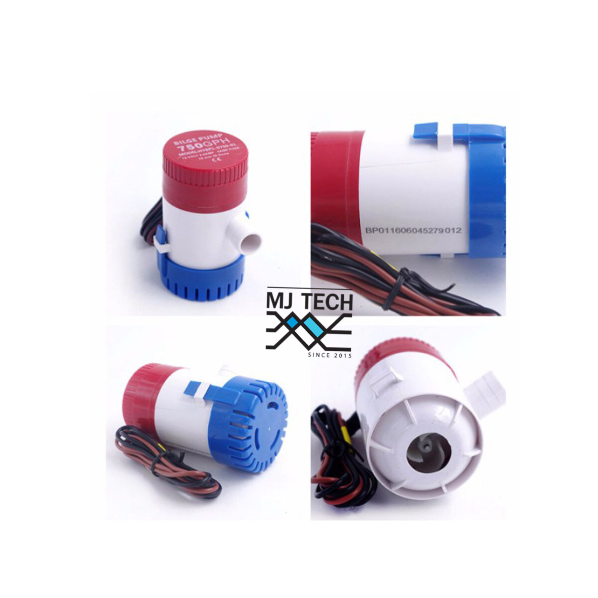 ปั๊มน้ำ DC 12v ปั๊มน้ำโซล่าเซลส์ ปั้มน้ำบ่อปลา น้ำพุ ปลูกผัก น้ำตก ปั้มน้ำเรือ 750GPH