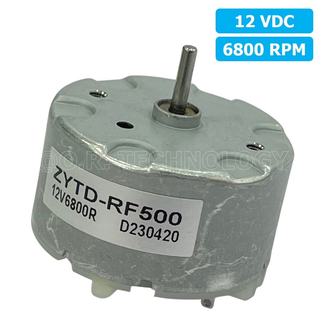 (1ชิ้น) ZYTD-RF500 มอเตอร์ ขนาดเล็ก 12VDC 6800RPM Motor RF-500 มอเตอร์รอบเร็ว
