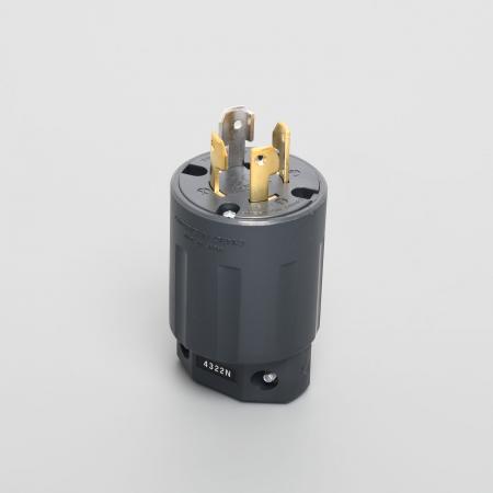 4322N 3-Pole 4-Wire Grounding 30A 250V Plug (Nylon Housing)