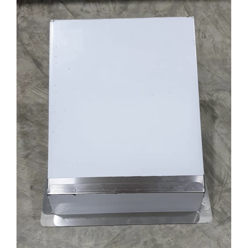 LUCKY FLAME ที่กันแมลงเครื่องดูดควัน ขนาดท่อ 8 นิ้ว แสตนเลสทั้งตัว ไม่เป็นสนิม (สีขาวเป็นซีนกันรอยต้องลอกออก)
