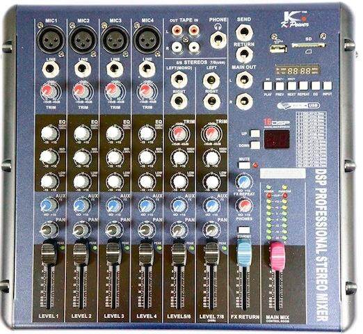 K.POWER 8 CHANNEL MIXER