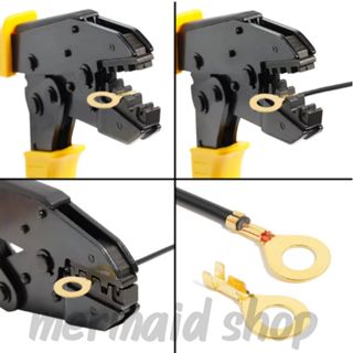 หางปลา ทองเหลือง (วัดรูใน) #เลือกขนาด M4/M5/M8/M10/M12 10ชิ้น/ชุด สายไฟ ตู้คอนโทรล หางปลาทองเหลือง