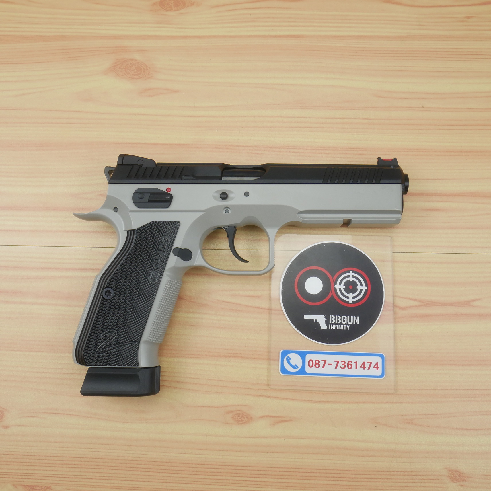 บีบีกันอัดแก๊ส KJ Works CZ Shadow 2 ASG CO2 GAS GREY เฟรมเทา สไลด์ดำ BB GUN