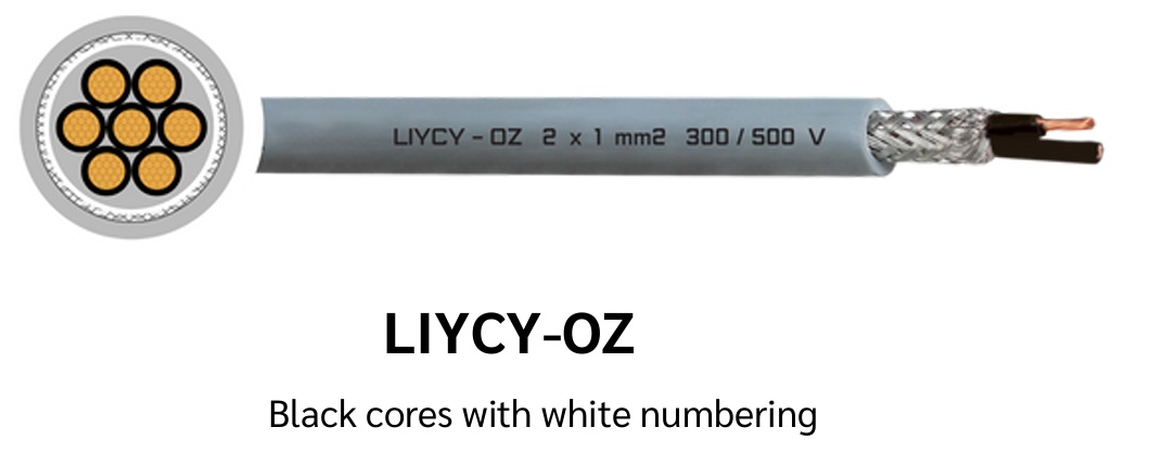 LIYCY JZ/OZ_JB/OB 300/500V 2*1 mm2 Copper braided screen cable สอบถาม