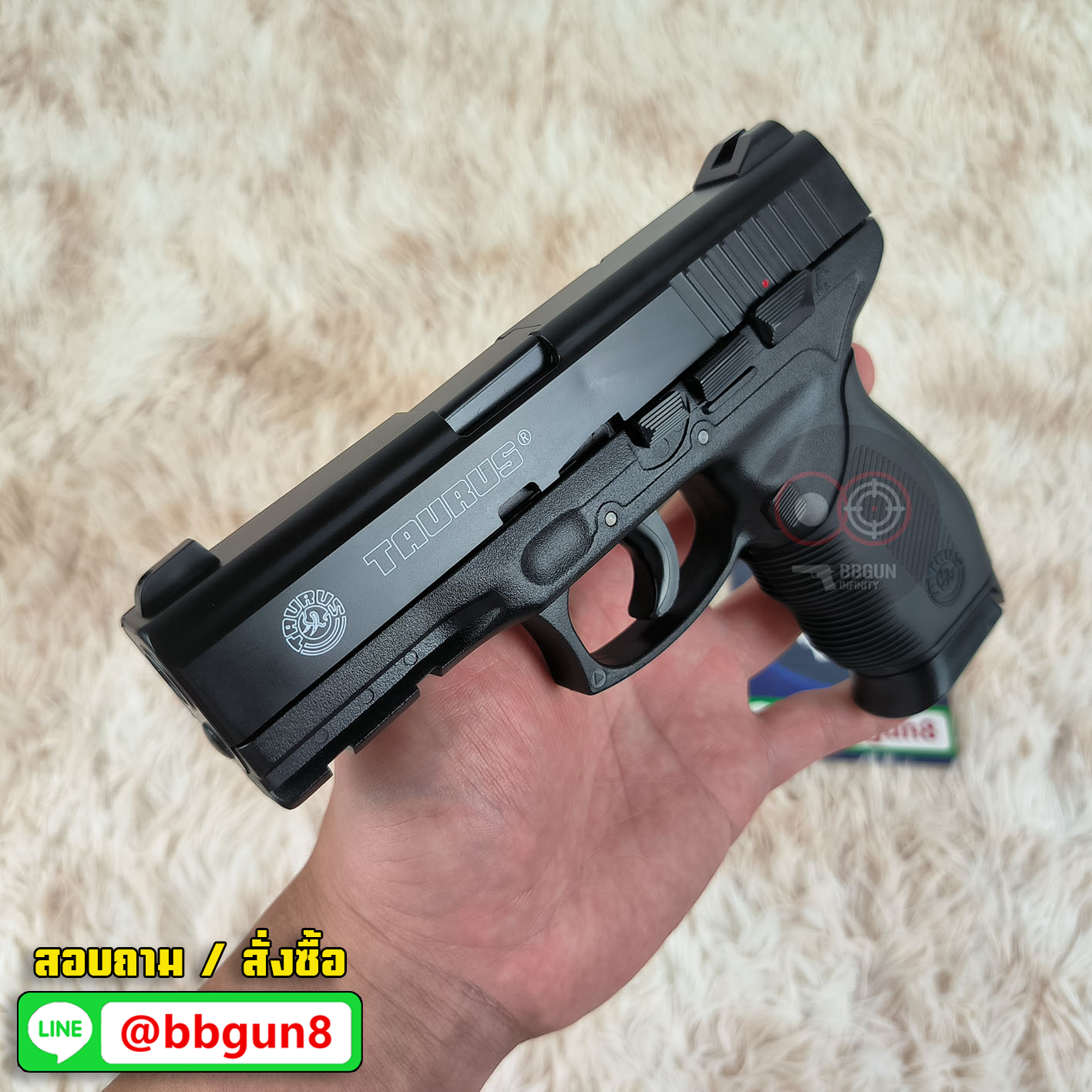 KWC Taurus PT24/7 (DX Edition) Spring Powered Pistol ปืนอัดลมสปริง ชักยิงทีละนัด งานไต้หวันคุณภาพสูง (รุ่นพิเศษ Full-Marking)