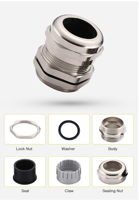 PG48 เคเบิ้ลแกลน สแตนเลส Stainless SUS304 Cable Gland OD Range 37-44mm.IP68